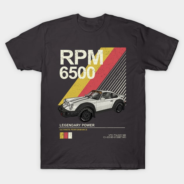 Porsche 911 Carrera Safari Rally T-Shirt by Guyvit